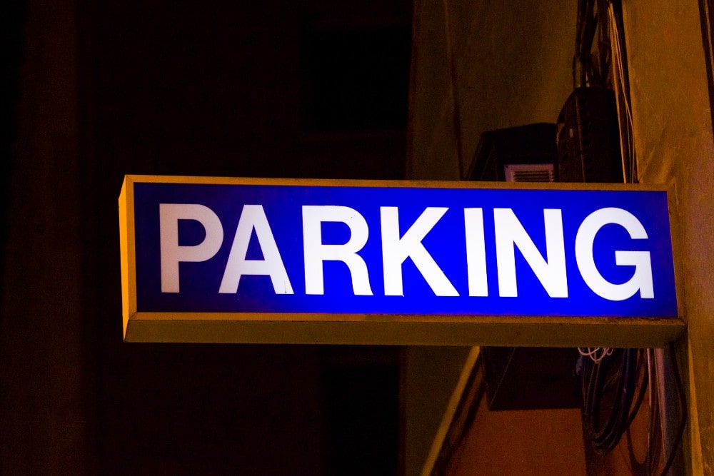 Parking signal in Malaga