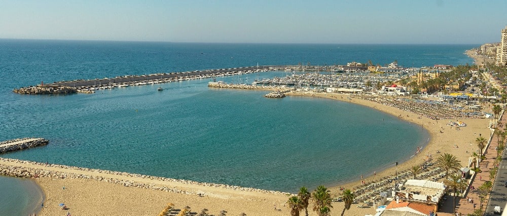 Strand van San Francisco in Fuengirola (stadhuis van Fuengirola)