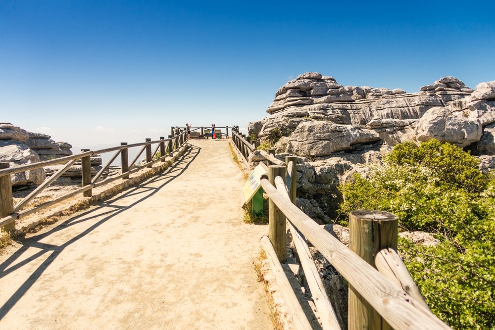 Footpath in El Torcal of Antequera