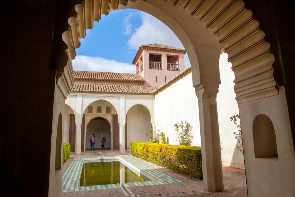 Interior of the Alcazaba in Malaga