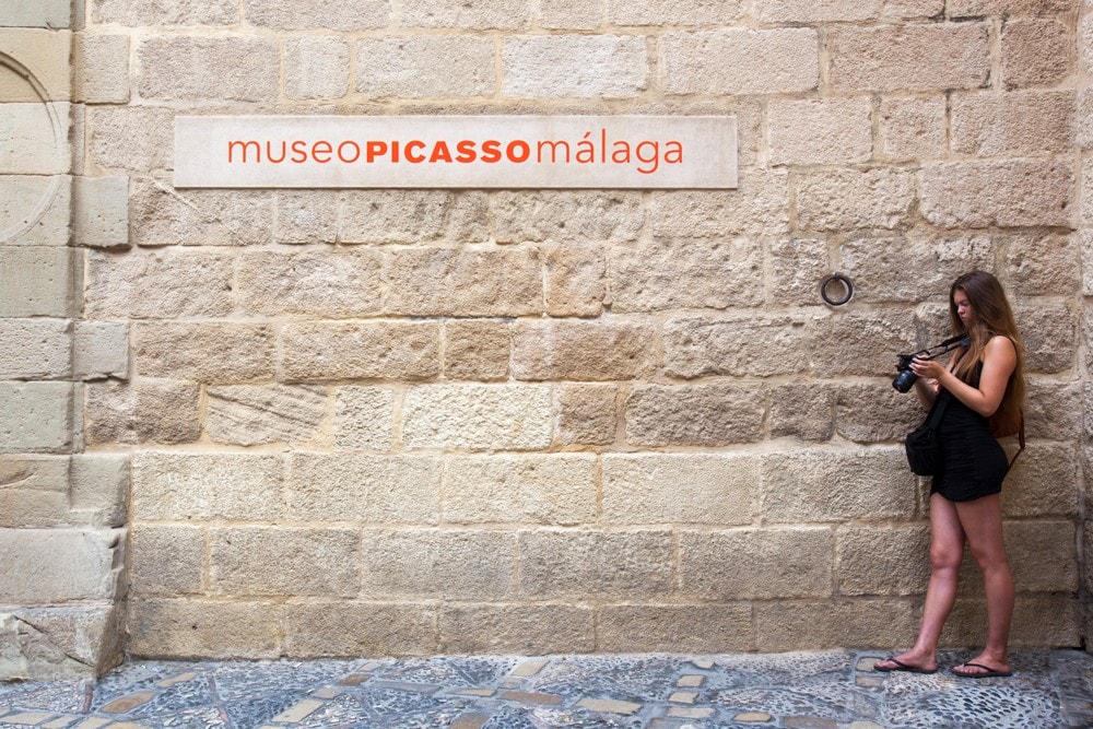 Outdoor of the Picasso Museum in Malaga city