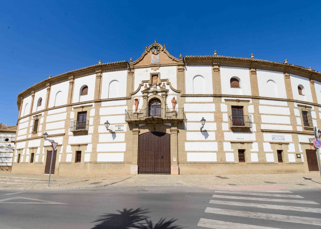 Outside the Plaza de Toros de Antequera